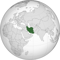Location of Islamic Republic of Iran