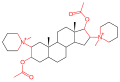 Structural comparison of pancuronium and acetylcholine (see also image by Derek.cashman)