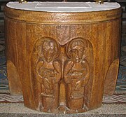 Altar carvings, Honan Chapel, Cork, c. 1986