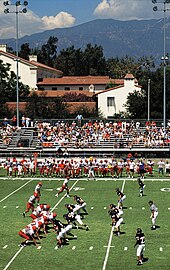 Pomona-Pitzer football game on Merritt Field