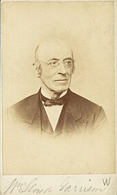 Photograph of William Lloyd Garrison; an annotation in pencil reads "Mr. Lloyd Garrison W"