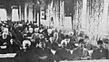 A view of the conference in West Jerusalem. Iqbal is seen sitting on the extreme right in the first row (1931).