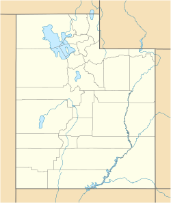 卡顿高地在犹他州的位置