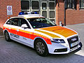 An Audi A4 Avant nontransporting EMS vehicle operated by the German Red Cross