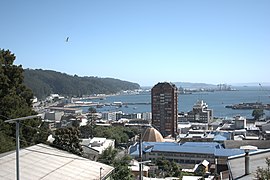 Blick auf Talcahuanos Hafen