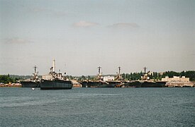 Retired Essex-class carriers in 1989