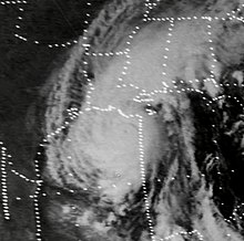 View of Hurricane Carmen approaching the United States