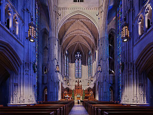 Interior of Heinz Chapel, University of Pittsburgh
