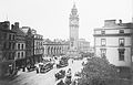 The Albert Clock in 1901 with horse trams.