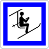 Chairlift or gondola lift