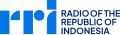 RRI's fourth logo with the words "Radio of the Republic of Indonesia"
