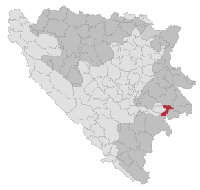 Poziția localității Novo Goražde