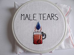 Embroidery of Male tears