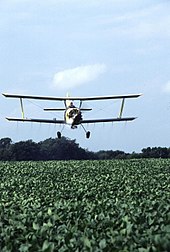 Biplane, US field, cropdusting