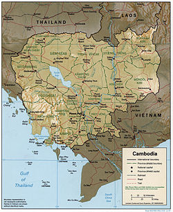 Kambodžan kartta