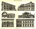 The Reichsbank (upper right) in a display or recent Berlin architecture, late 1880s