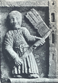 Lombard standard bearer re-entering Milan in 1167 (the year of the League's foundation) after its destruction in 1162 by Emperor Frederick I. Bas-relief Porta Romana, Milan (1171)