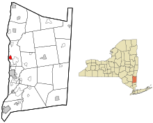 Location of Hyde Park, New York