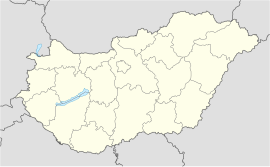 Nyíregyháza na mapi Hungary