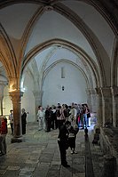The Cenacle on Mount Zion, claimed to be the location of the Last Supper and Pentecost. Bargil Pixner[16] claims the original Church of the Apostles is located under the current structure.