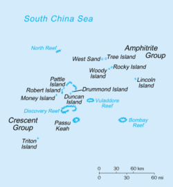 Tree Island is located in the northeast of the Paracel Islands.