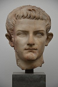 Portrait of Caligula (with traces of polychromy), AD 37-41