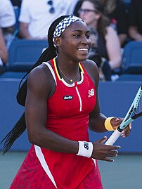 Coco Gauff, 2023 women's singles champion. It was her first major title.