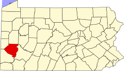 Vị trí quận Allegheny trong tiểu bang Pennsylvania ở Hoa Kỳ