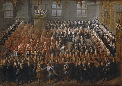 Judicial hearing of the Parlement of Paris on 12 September 1715