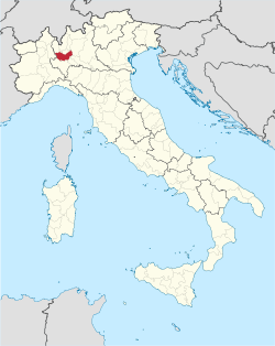 米蘭省在意大利的位置