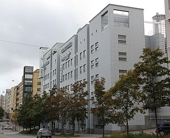 Otavamedia (publishers) offices, Länsi-Pasila, Helsinki (1986), Ilmo Valjakka.