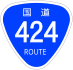 National Route 424 shield