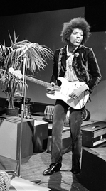 Jimi Hendrix was born to a Cherokee mother and was part English, African-American, Irish and German.[62][63][64]