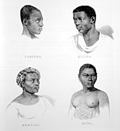 Escravos provenientes de Cabinda, Quiloa, Robolo e Mina