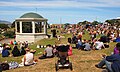 The band rotunda in Shorland Park during the 2012 Island Bay Festival