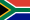 Die Nationalflagge der Republik Südafrika