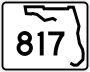 State Road 817 marker