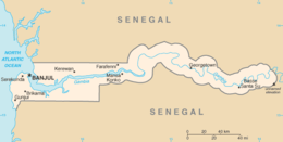 Gambia - Mappa