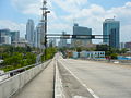 Miami Avenue facing south as it crosses the Miami River into Brickell