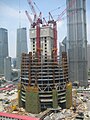 兴建中的上海中心大厦（2011年7月30日）