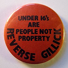 Anti-Victoria Gillick campaign badge, 1985.jpg
