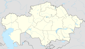 Shymkent trên bản đồ Kazakhstan