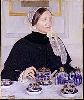 Lady at the Tea Table (Dama a la taula del te), 1883-1885. Metropolitan Museum of Art.