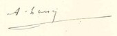 signature d'Alfred Loisy