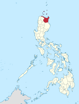 Cagaiã na Vale de Cagayan Coordenadas : 18°0'N, 121°48'E