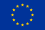 Europaflagge 12 im Kreis angeordnete goldene Sterne auf blauem Hintergrund