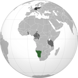 Location of Vokietijos Pietvakarių Afrika