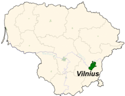 Location o Vilnius