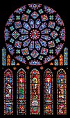 Прозори северног трансепта у катедрали у Шартру (Шартр, Француска)