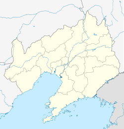 Аньшань. Карта розташування: Ляонін
